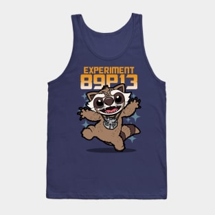 Experiment 89P13 Cute Kawaii Superhero Raccoon Alien Mashup Tank Top